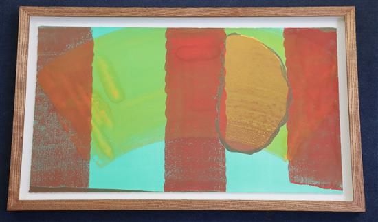 § Sir Howard Hodgkin CBE (1932-2017) Alexander Street, 1978, 13.25 x 24in.